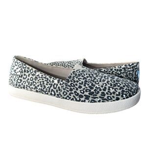 Toms Slip-On Woven Avalon Sneakers - Tan/Leopard (7)